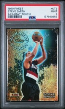 1999 Topps Finest Steve Smith 24 Karat Touch Refractor PSA 9 Blazers 90's Insert