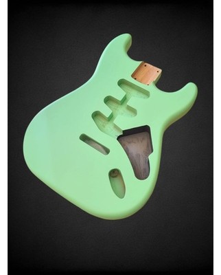 G-PARTS Stratocaster Korpus Surf Green Satin Nitro
