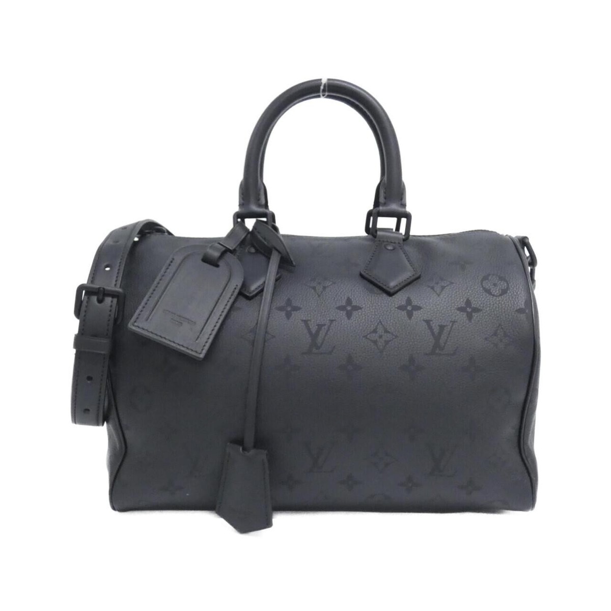 Authentic LOUIS VUITTON Monogram Leather Speedy P9 Bandouliere