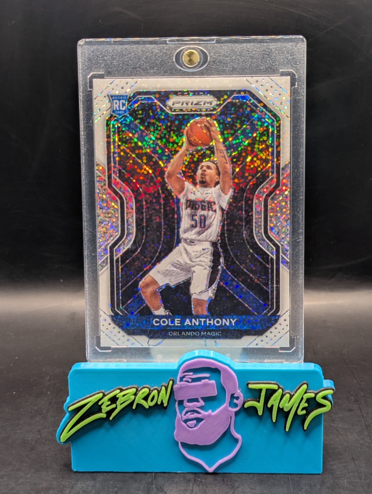 2020-21 Panini Prizm Cole Anthony Rookie White Sparkle Prizm Magic SSP CASE HIT