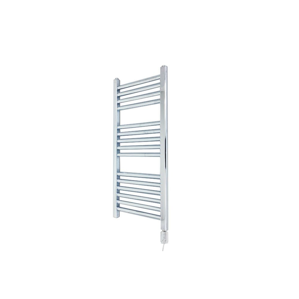 Straight Chrome Electric Towel Rail Thermostatic 150W Element 300mm x 800mm