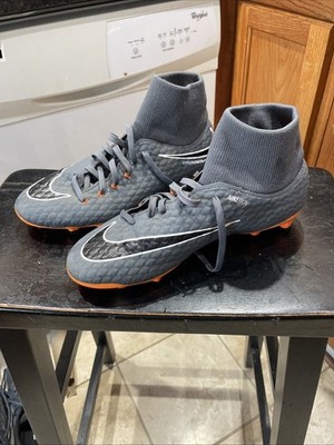Nike Mens  HyperVenom Phantom 3 Soccer Cleats Size 7 Orange/Grey