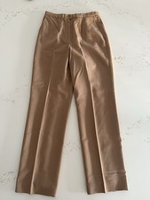 VTG Pendleton Womens 8 Beige Tan High Waisted Trousers Pants Virgin Wool, Lined
