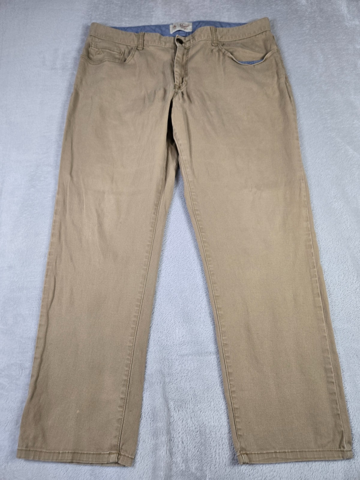 S Size 38 X 30 Classic Khaki Designer Jeans Straight Golf