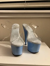 ReL Authentic Hardly Worn Pleasers In Perfect Condition Pastel Blue