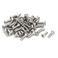 M3x10mm 304 Stainless Steel Flat Head Torx Machine Screws Fastener 50pcs