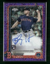 2025 Topps Chrome #RA-BHO Bailey Horn Rookie Autographs Purple Speckle #/299