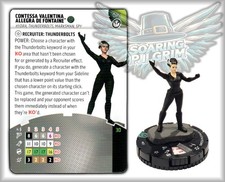 Heroclix CONTESSA VALENTINA ALLEGRA - 025 - UNCOMMON Thunderbolts Set SHIPS 9/14
