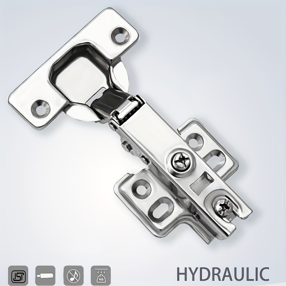 7PCS Stainless Steel Soft Close Cabinet Hinges - Durable for Kitchen & Wardrobe