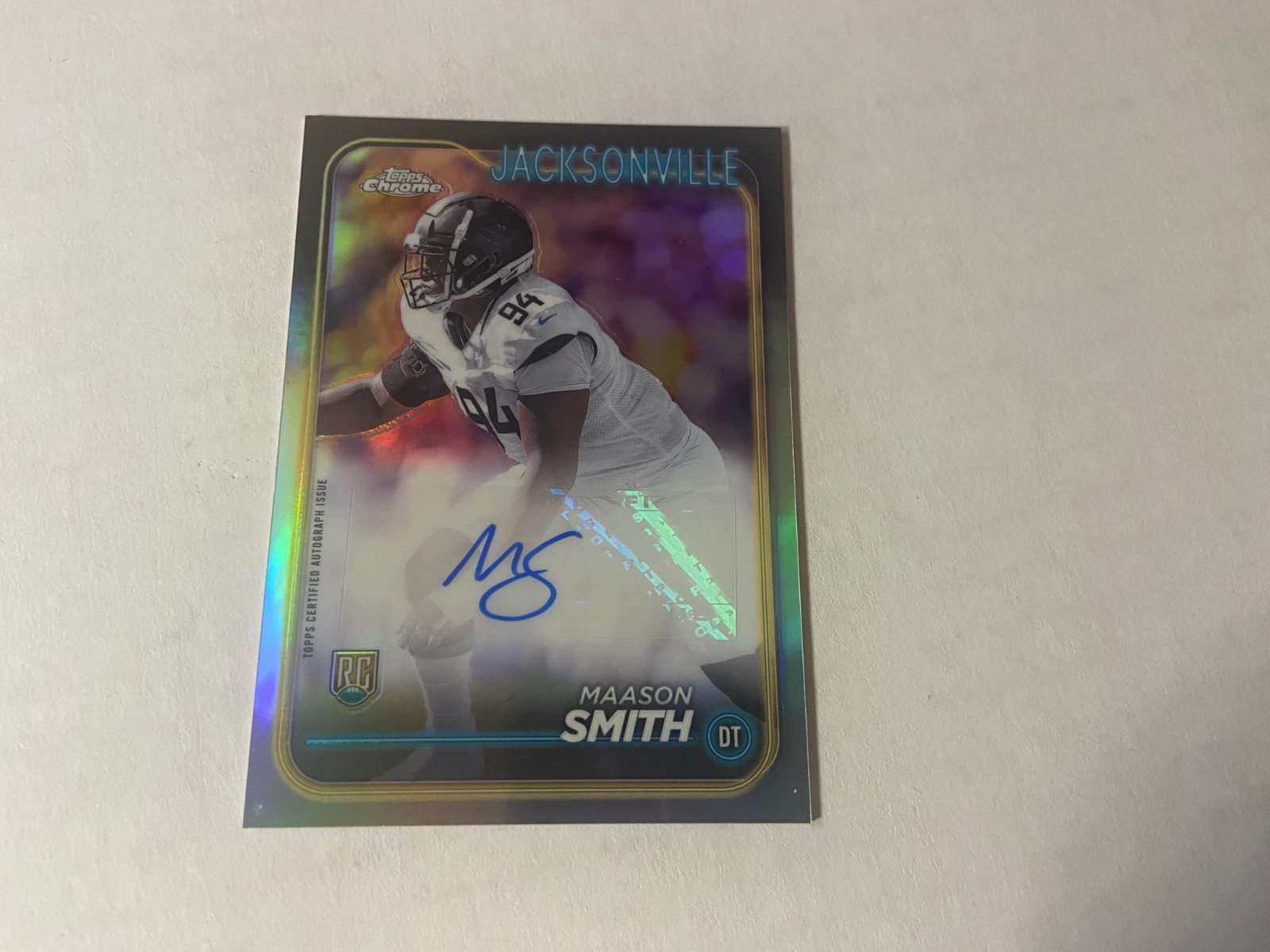 2024 Topps Chrome Rookie Autographs Refractors #RAMSM Maason Smith RC