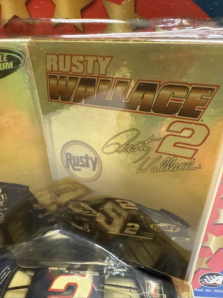 Rusty Wallace 2 Ganadores Círculo y 1 Alto Rendimiento Deportes NASCAR Die Cast Foto 3 de 4