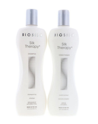Silk Therapy Duo Set Shampoo and Conditioner - 12 Fl Oz Pack of 2
