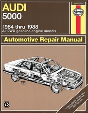 Audi 5000 1984 Thru 1988 All 2wd Gasoline Engine Models Paperba