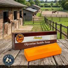 Fiebing's Glycerine Saddle Soap Bar 7 oz. Clean  Preserve Leather Satin Finish