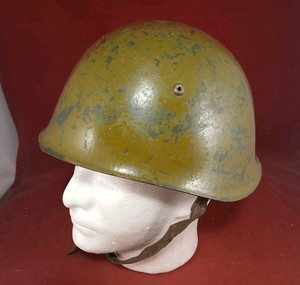 Italian WWII M33 steel Army Combat Helmet Bulgaria Reissue Good Shape