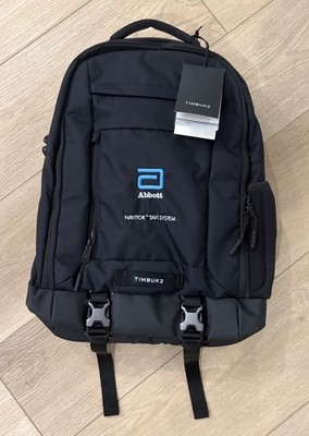 Timbuk2 Authority Laptop Backpack Deluxe Black Abbott Logo NWT
