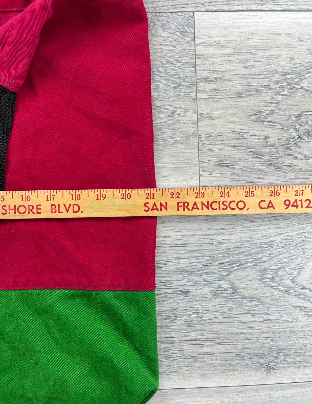 Vintage 90s Rare Cross Colours Large Canvas Draw Stri… Gem