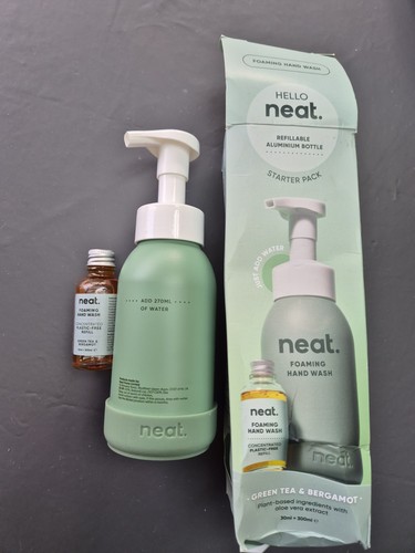 Neat ~ green tes & bergamot Foaming Hand Wash Starter Pack-minor damage