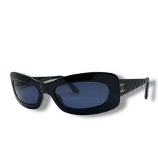 Chanel Sunglasses Coco Mark Matelasse Smoke