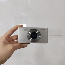 Used Ricoh PX Camera 16MP 5x Optical Zoom Waterproof 23 Modes Silver with Access