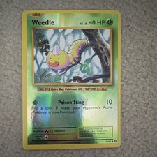 Pokémon Weedle Evolutions 5/108 Basic Bug Card Reverse Holo 40 HP Poison Sting