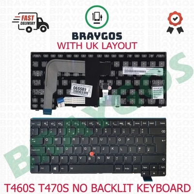 BRAYGOS Für Lenovo THINKPAD 13 Gen 2 T460S T460P T470S T470P Uk-Layout-Laptop-Tastatur