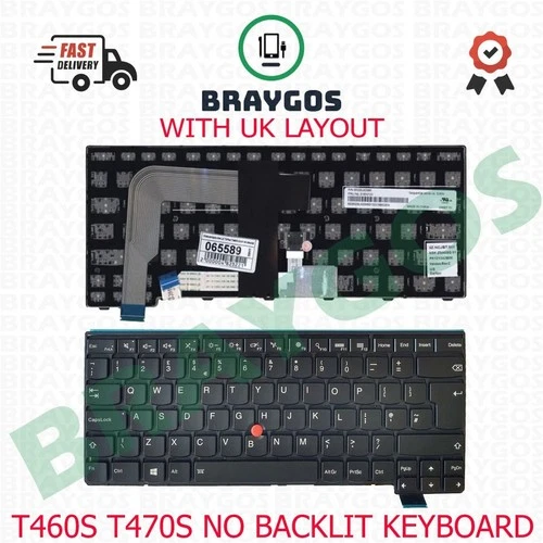 For Lenovo ThinkPad 13 Gen 2 T460S T460P T470S T470P UK Layout Laptop Keyboard
