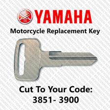 Yamaha Motorcycle Replacement Key Cut to Your Code 3851 - 3900