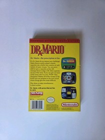 Nintendo NES Dr. Mario 1990 Vintage Cartridge with Box and Manual Untested