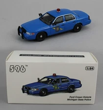 1:64 *596 DIECAST* Michigan State Patrol POLICE Ford Crown Victoria *NIB*