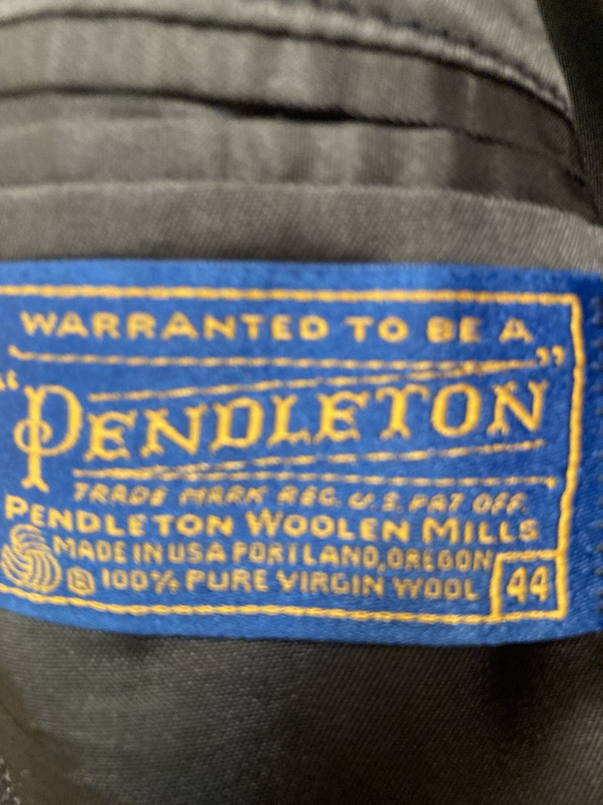 pendleton men’s blue/gray suit jacket 100% virgin… - image 13