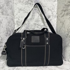 COACH Heritage Web Canvas Black 20 Carry On Weekender Duffle Bag F70582