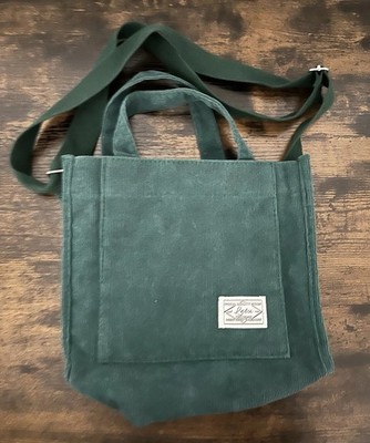 Letu The Crimie Green Corduroy Canvas Shoulder Bag Handbag Women s Strap