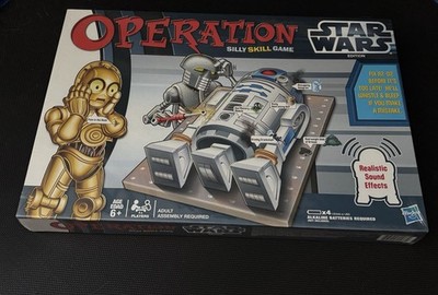 Operation Star Wars Edition Game Hasbro R2D2 and C-3PO 