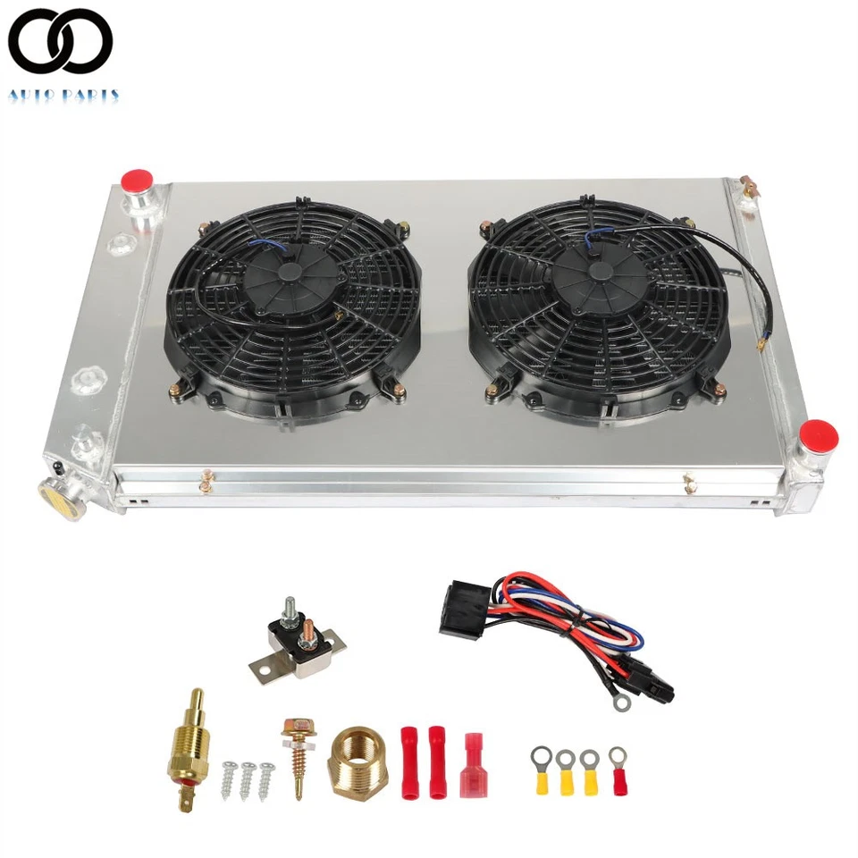 1973-1986 1987 For Chevy C/K C10 C20 C30 K10/20 3 Row Radiator Shroud Fan - Image 2 of 4