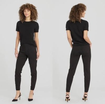 SPANX Super Cozy Athletic Comfy The Perfect Pant Track Jogger in Black ~ Large