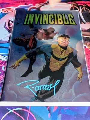 NYCC SIGNED Ottley Invincible #1 Foil Variant w/COA First Appearance key TV omni