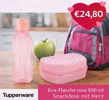 Tupperware Snacky Contenitore per Pane Lunchbox Set Scatola per Pane al Burro con 500 ml EcoEasy