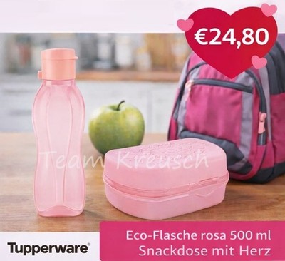 Tupperware Snacky Brotdose Lunchbox Set Butterbrot Box mit 500 ml EcoEasy