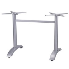 Grosfillex UT745009 Eco-Fix Lateral Table Base 48x32 Aluminum Restaurant Patio