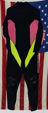 ScubaPro 3mm Women s Wetsuit Large 14 - Retro Neon Colors Black Pink Half Zip