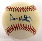 Don Mattingly Signed Official American League Baseball Autograph Signature
