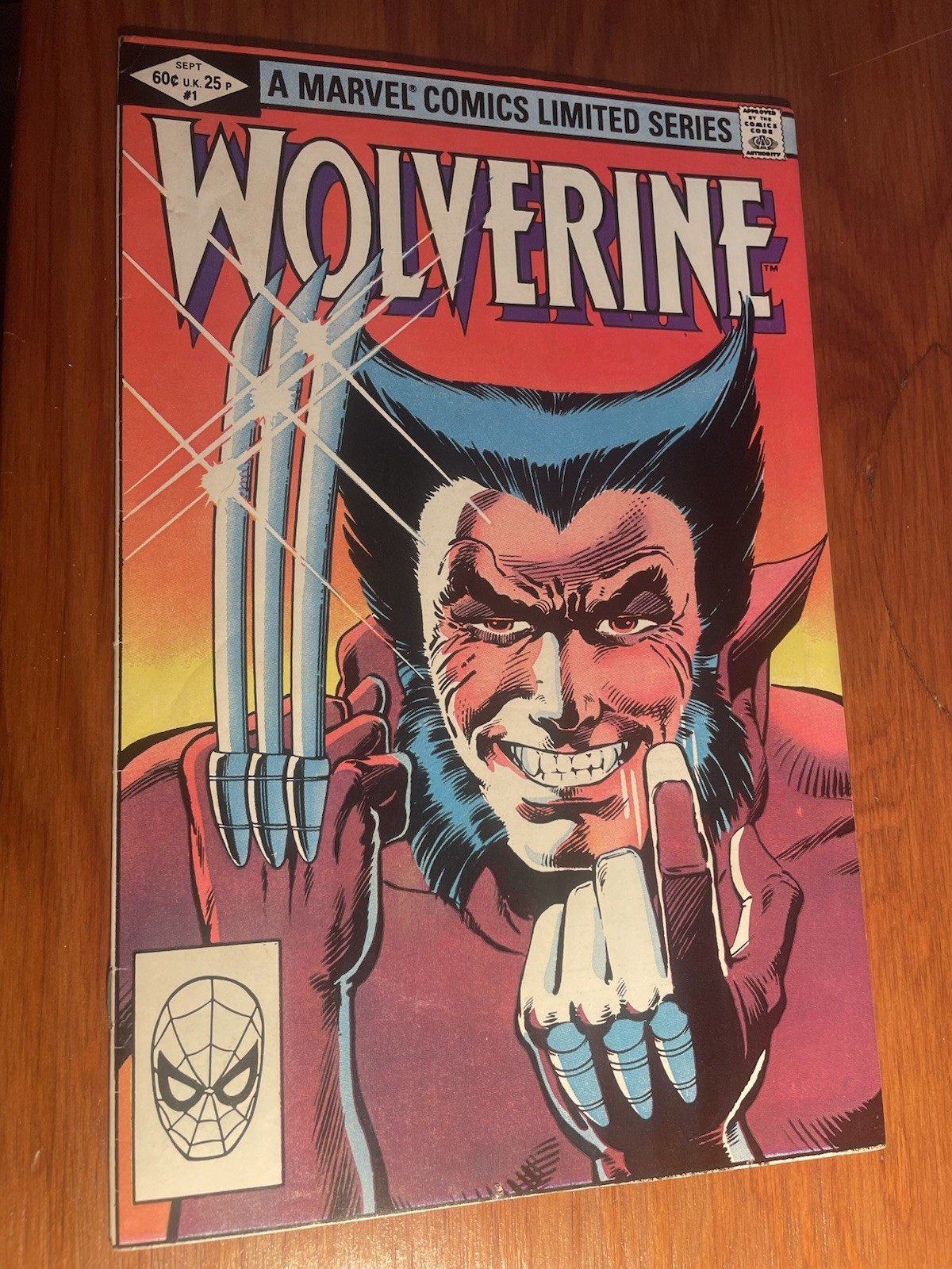 Wolverine 1 Frank Miller 1st Solo Wolverine Title (1982)  around 16 spine dings