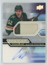 2021-22 UD Premier Acetate Patch Connor Dewar RC Auto /249 #AR-CD