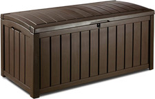 Baule Glenwood Marrone 390 Lt in Resina Cm 128X65X61 H