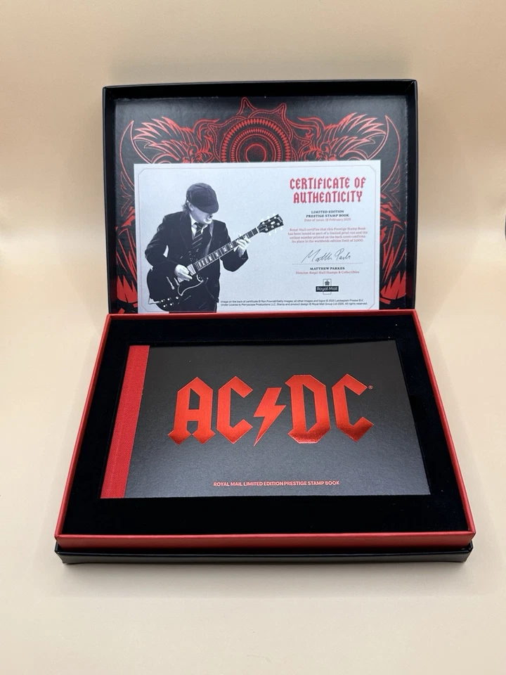 AC/DC Limited Edition Prestige Stamp Book GB UK 2025 COLLECTION MUSIC BAND — 第 3/4 张图片