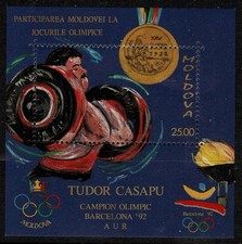Moldova 1992 Moldovan Olympic Games Medal Winners - Souvenir Sheet-MNH
