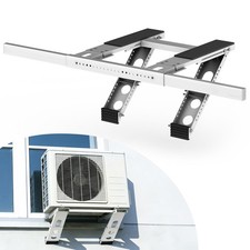 No-Drill Window AC Bracket, Heavy Duty Steel Support Bracket Holds Up to 220 lbs