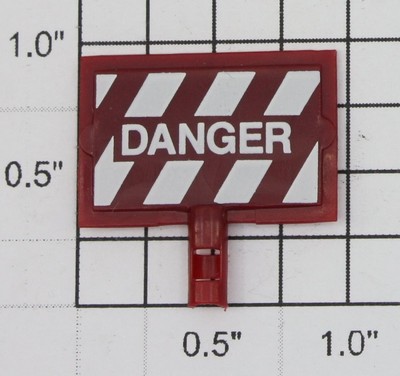 Lionel 69-10 Maintenance Car Danger/Safety First Sign