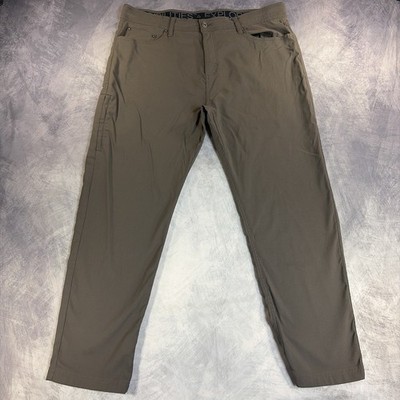 Gerry Hiking Pants Mens 38x30 Brown Stretch Lightweight Outdoor Utility Trousers